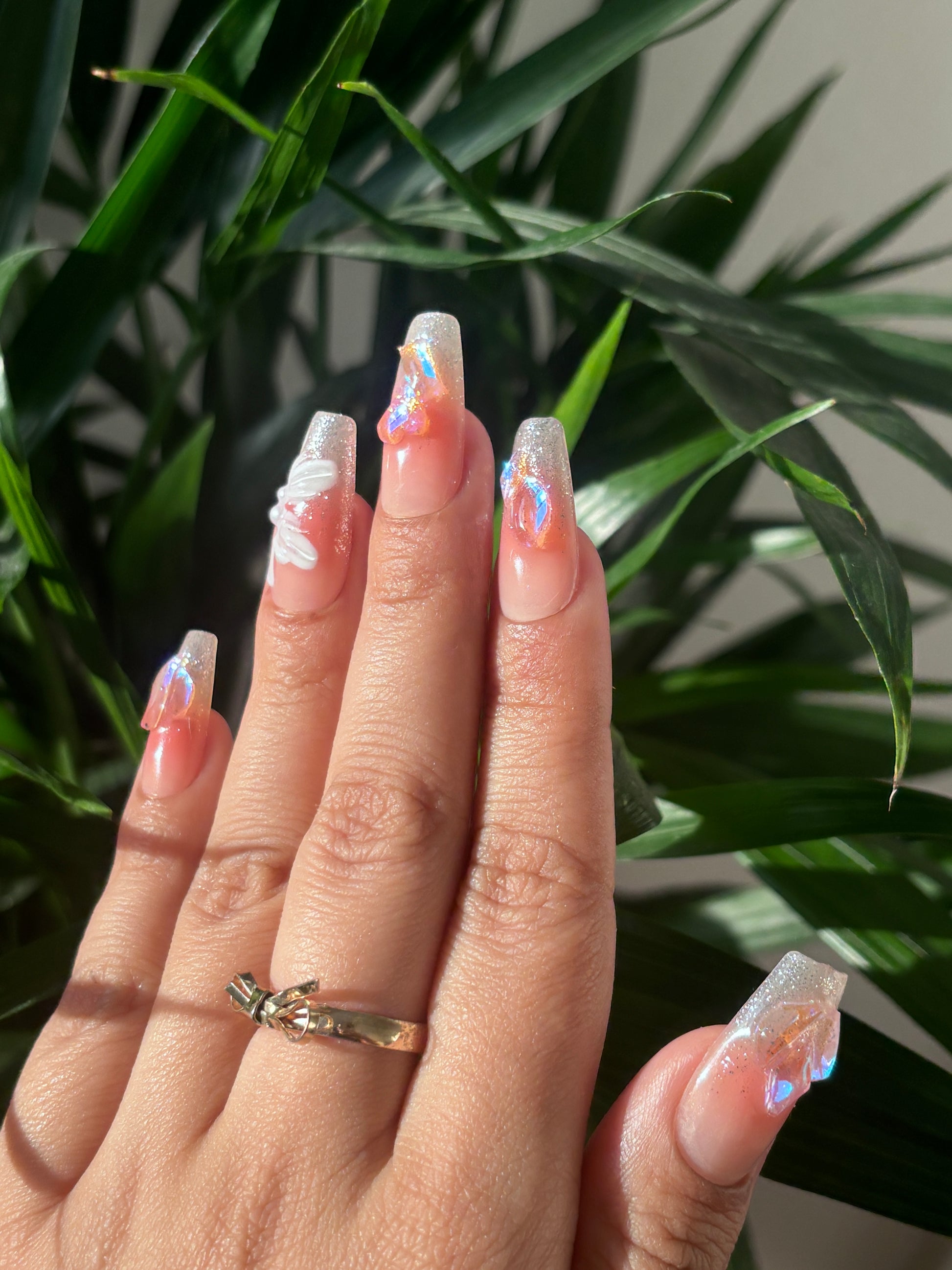 Aurora Bloom Ballerina Nails